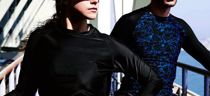 ひんやりアイスタッチ接触冷感コンプレッションウェア