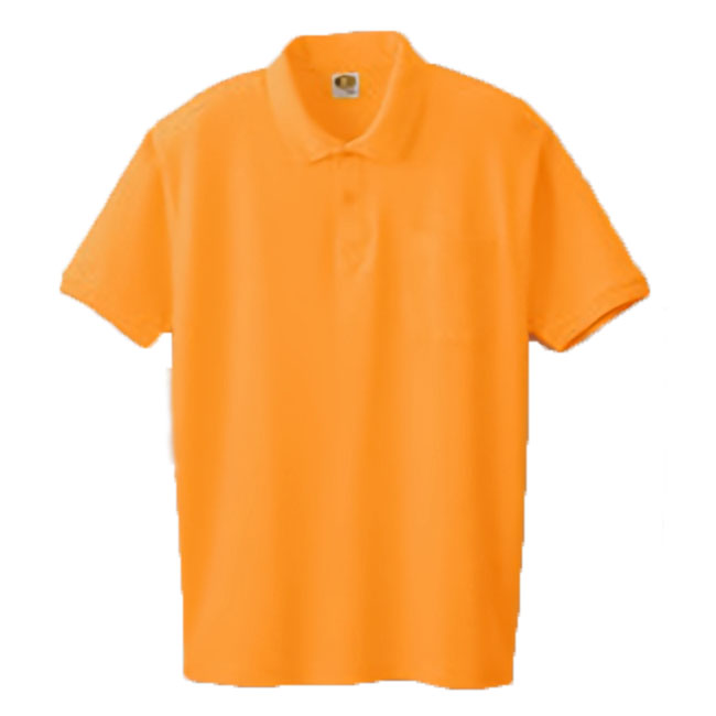 SOWA 6.8oz 綿100%半袖ポロシャツ S～3Lサイズ (オレンジ)