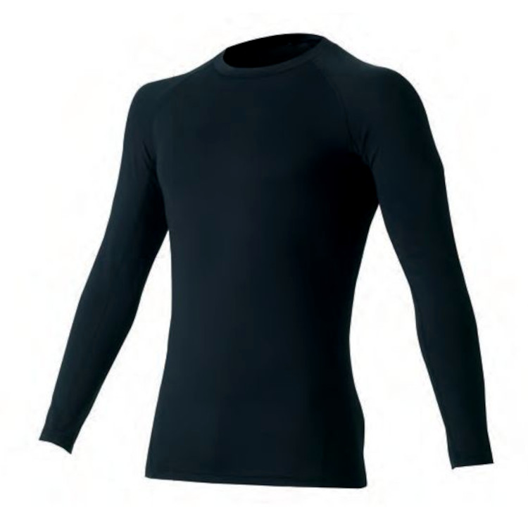 SOWA 5.0oz 半永久的に効果が持続する高機能消臭コンプレッションウェア S～3L (ブラック)