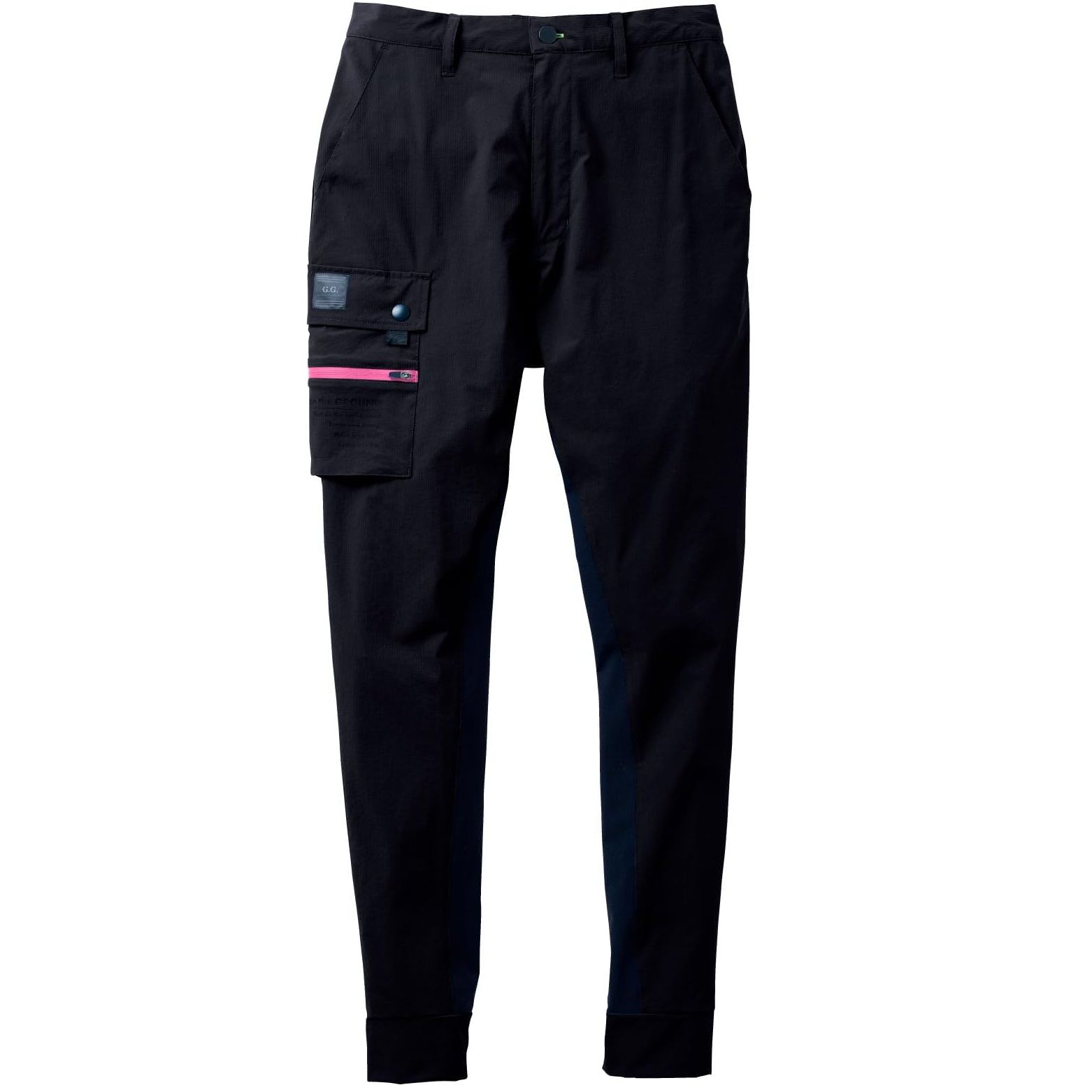 ジョガーパンツ(ノータック) S～LLサイズ (ブラック)