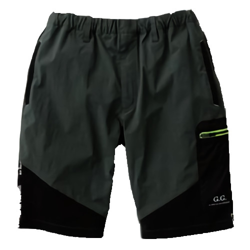 G.G. ジョガー ストレッチハーフパンツ(ウエストゴム+ベルトループ) S～LLサイズ (アーミー)