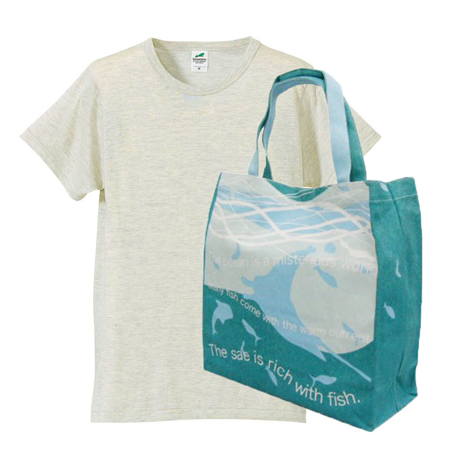 0097　オートミール+バッグ(アクア)