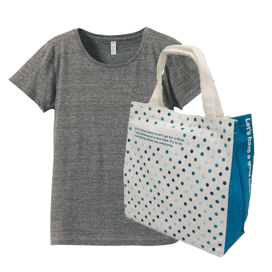 ヴィンテージへザー+バッグ(水玉)