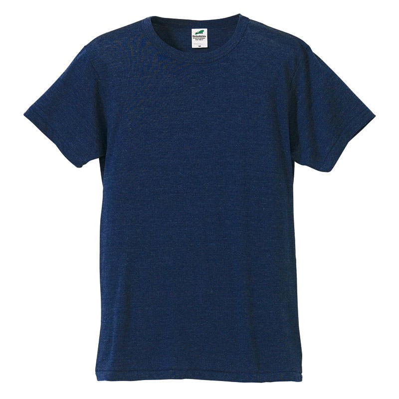 ユナイテッドアスレ 4.4oz トライブレンドTシャツ SS(XS)～LL(XL)サイズ (ヴィンテージヘザーネイビー)