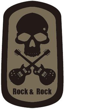 MA-1ワッペン 11024　Rock & Rock (Rock & Rock)