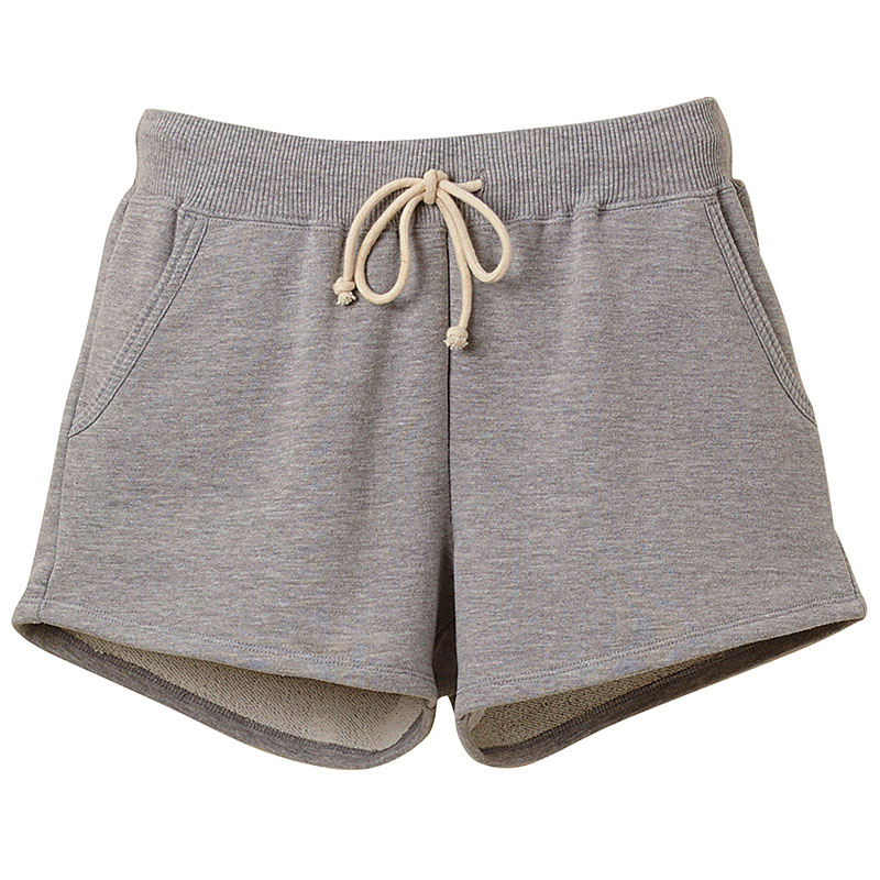 rucca 10.0oz UVカット・スウェットショーツ(ショートパンツ) ガールズMサイズ (ミックスグレー)