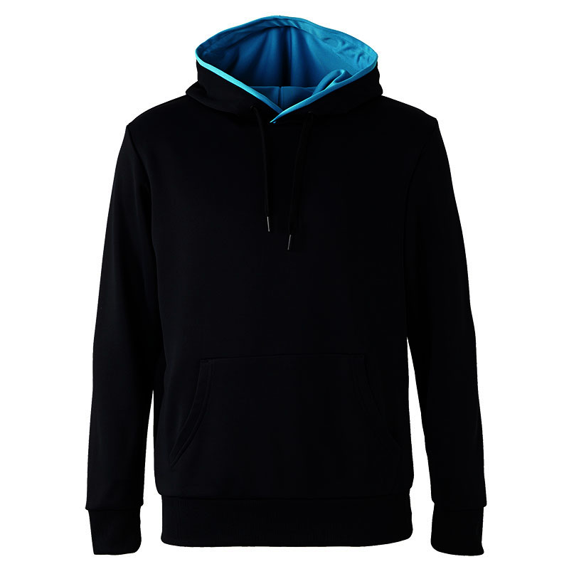 ユナイテッドアスレ 7.2oz ドライ プルオーバーパーカー(裏パイル) SS(XS)～LL(XL) (ブラック・ターコイズブルー)