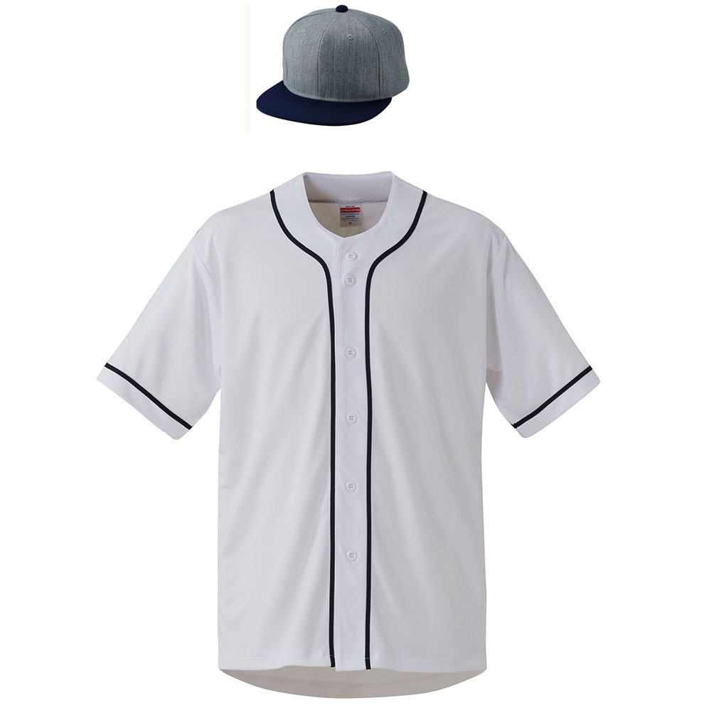 ホワイト・ネイビー+CAP:ヘザーグレー・ネイビー