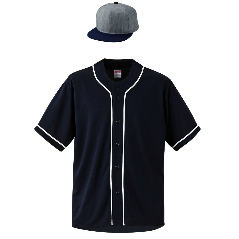 ネイビー・ホワイト+CAP:ヘザーグレー・ネイビー