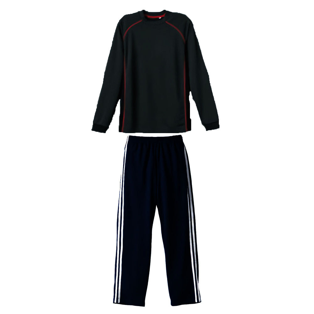 上チャコールグレー+下ネイビー・ホワイト