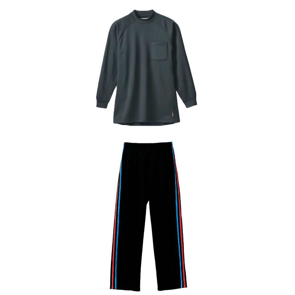 ブラック・ターコイズブルー・トロピカルピンク+シルバーグレー(シャツ)