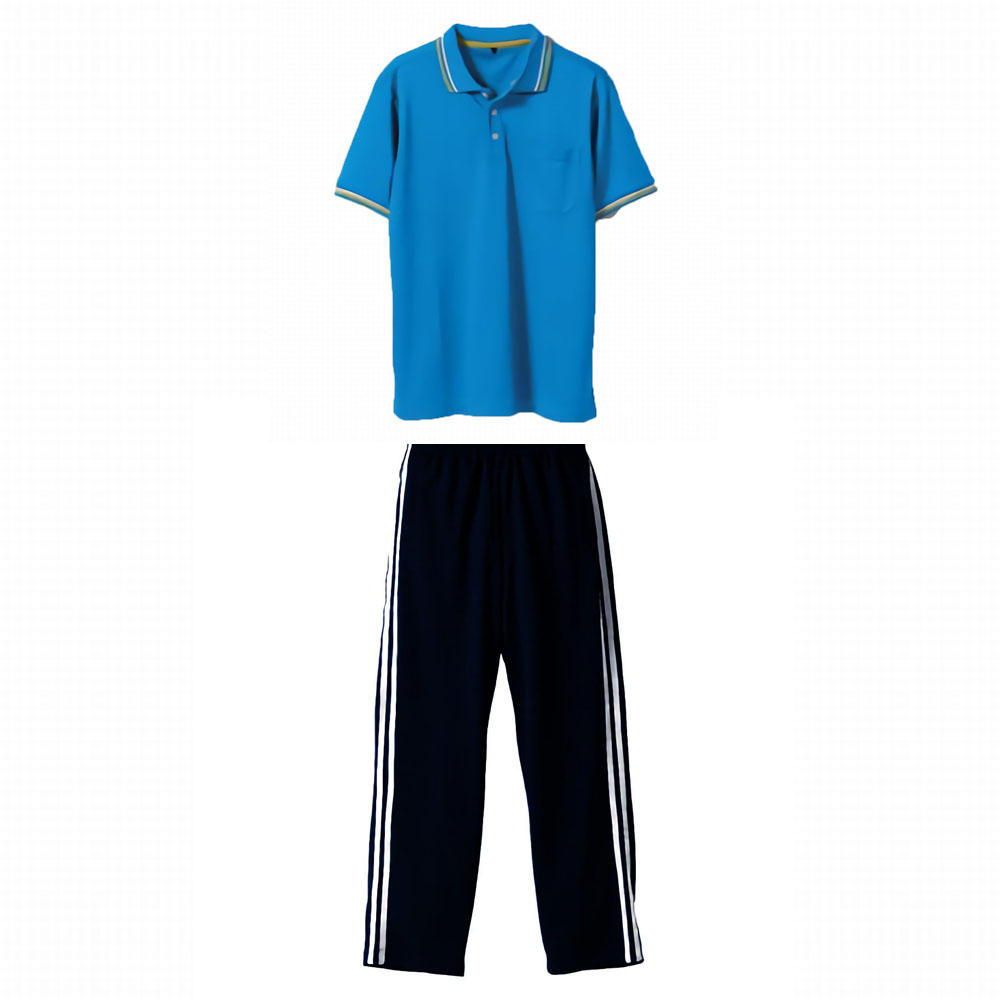 上ターコイズ+下ネイビー・ホワイト