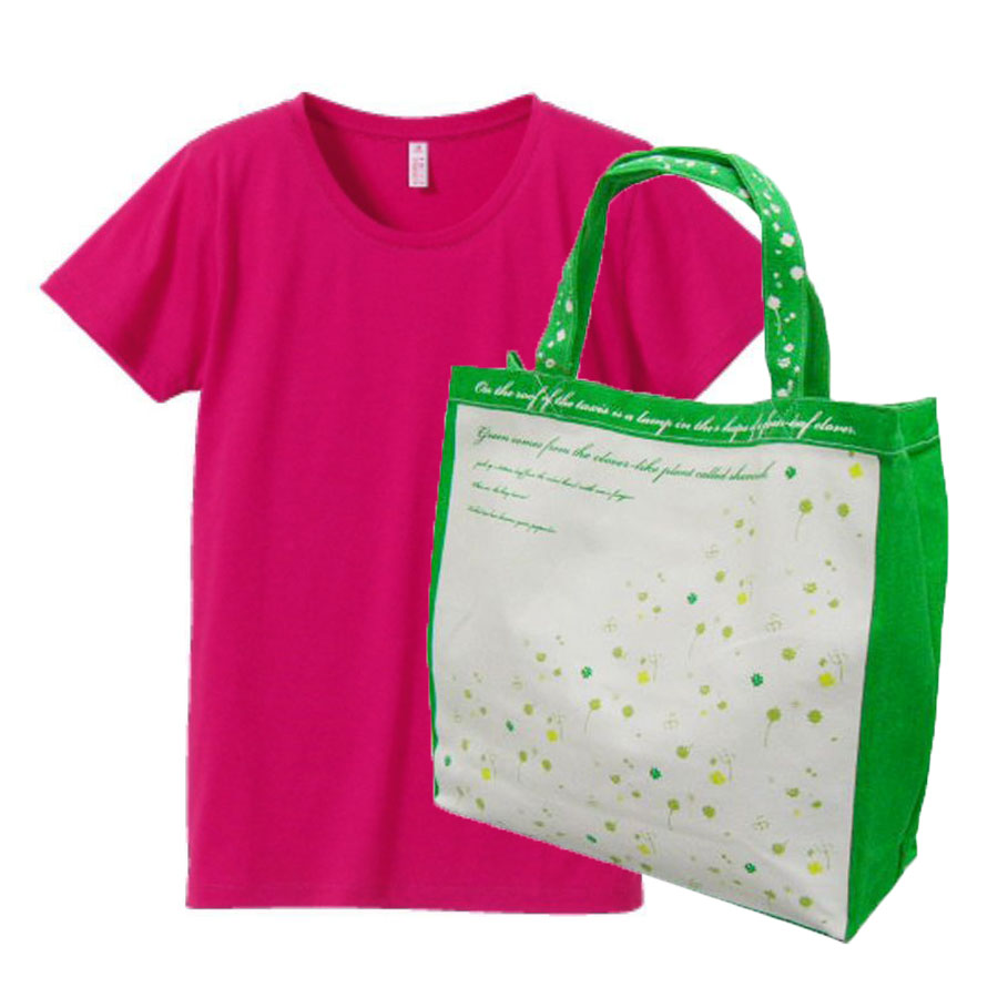 トロピカルピンク+バッグ(クローバー)"