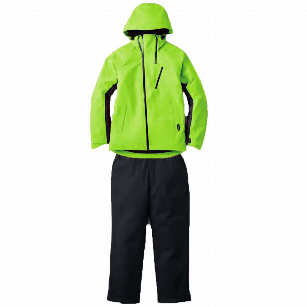 上ライトグリーン+下チャコールグレー