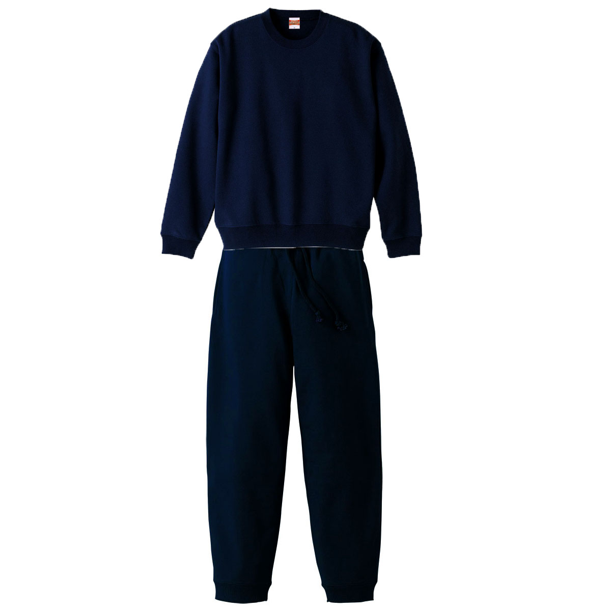 Arakai 10.0oz スウェット上下(クルーネック・トレーナー+パンツ) XXLサイズ (ネイビー)