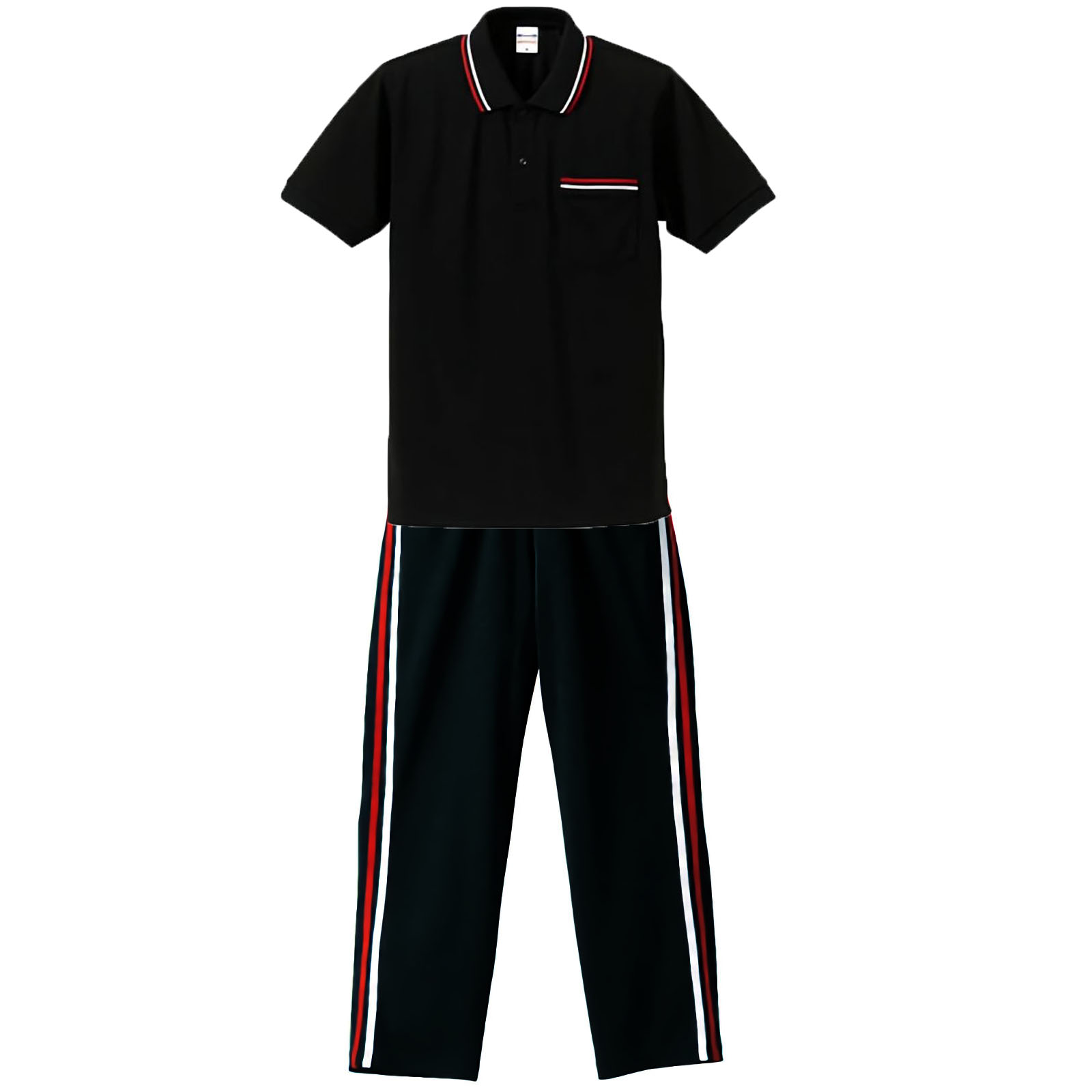 上下ブラック・レッド・ホワイト