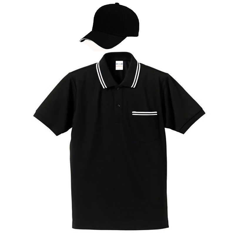 ブラック・ホワイト・ホワイト+帽子(ブラック・ホワイト)