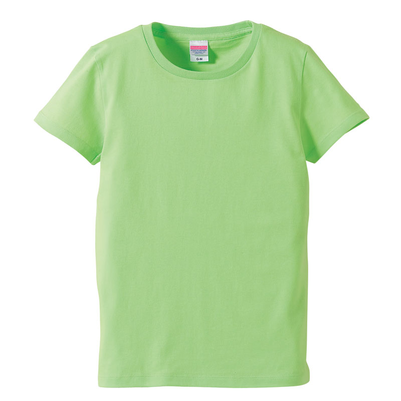Arakai 5.0oz グリーン系Tシャツ the green system for ガールズ (ライムグリーン)