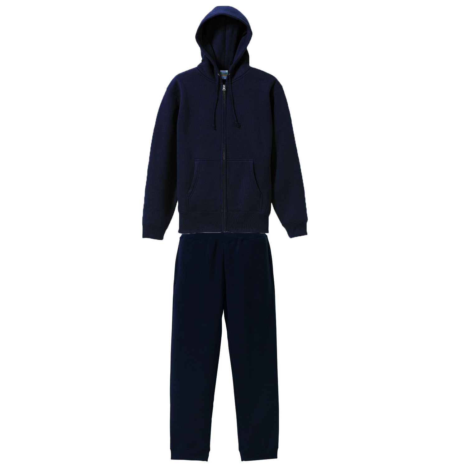 Arakai 裏起毛スウェット上下セットアップ(フルジップパーカー+パンツ) S～XLサイズ (ネイビー)