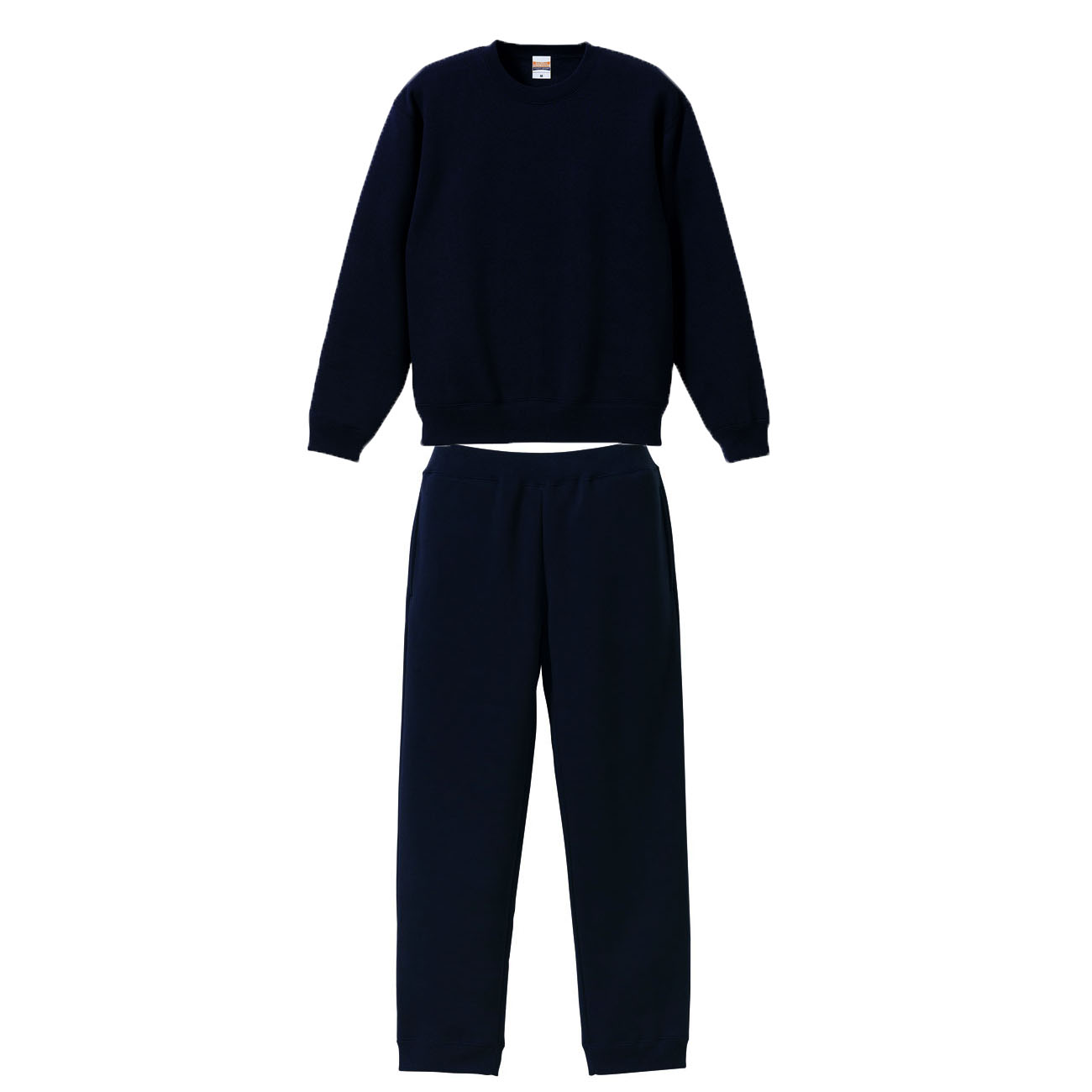 Arakai 10.0oz 裏起毛スウェット上下セットアップ(トレーナー+パンツ) ジュニアサイズ (ネイビー)