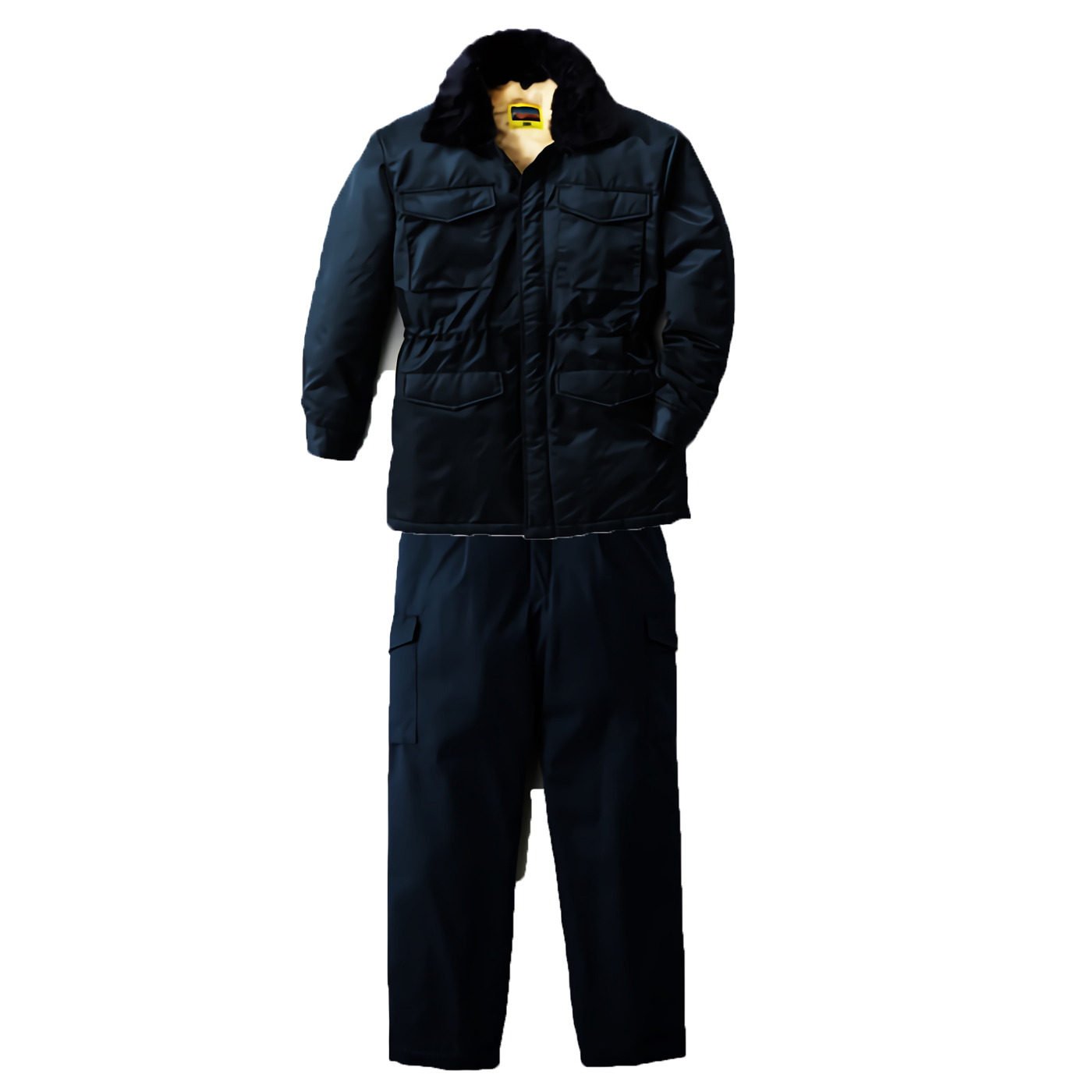 PROTECT WINTER 綿フライトスーツLONG(カストロコート+パンツ) M～LLサイズ (ネイビー)