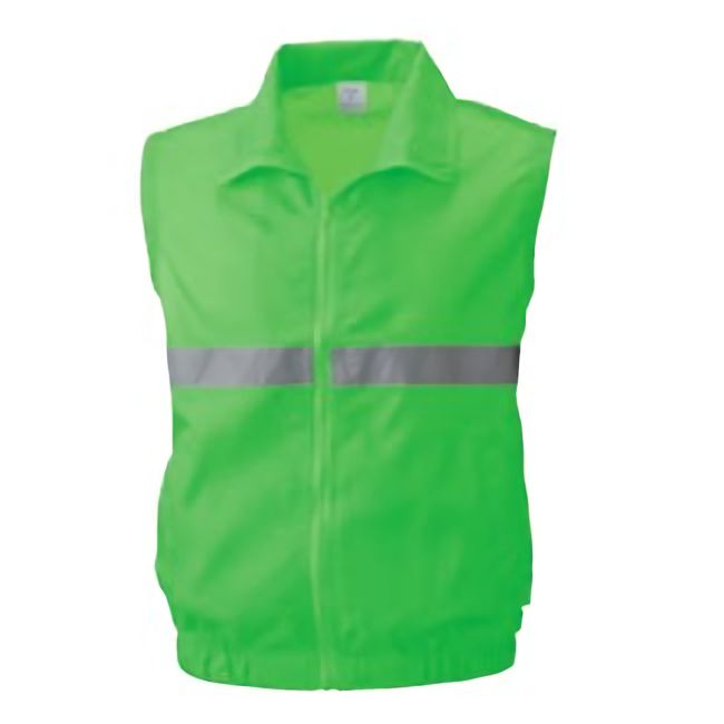 EXTRA COMFORT 反射テープ付き蛍光チームベスト(撥水) 3Lサイズ (蛍光グリーン)