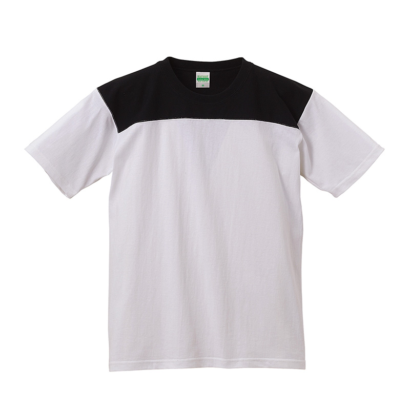 オーセンティックスーパーへヴィーウェイトフットボールTシャツ 7.1oz S～XLサイズ (ホワイト・ブラック)