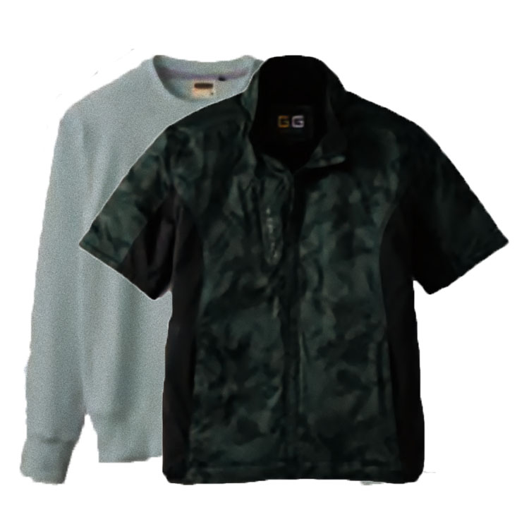 カモフラグリーン(Outer)+杢グレー(Inner)