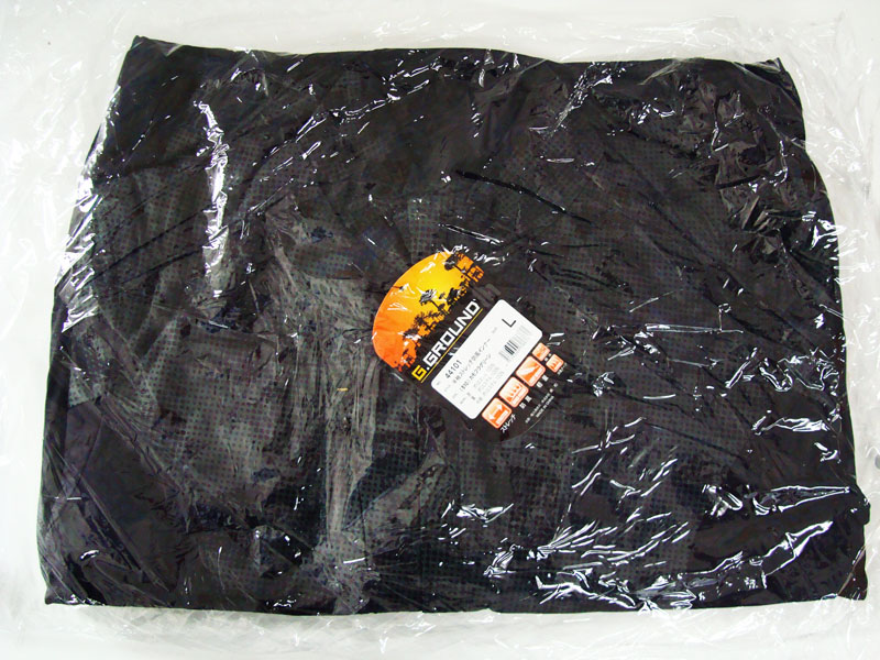 G.GROUND 半袖ストレッチ防風インナー(衿等フリース裏地)