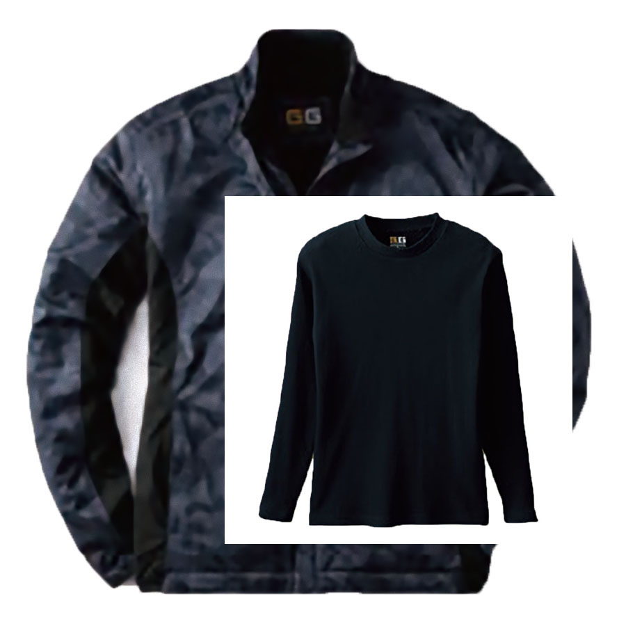 カモフラグレー(Outer)+ブラック(Inner)