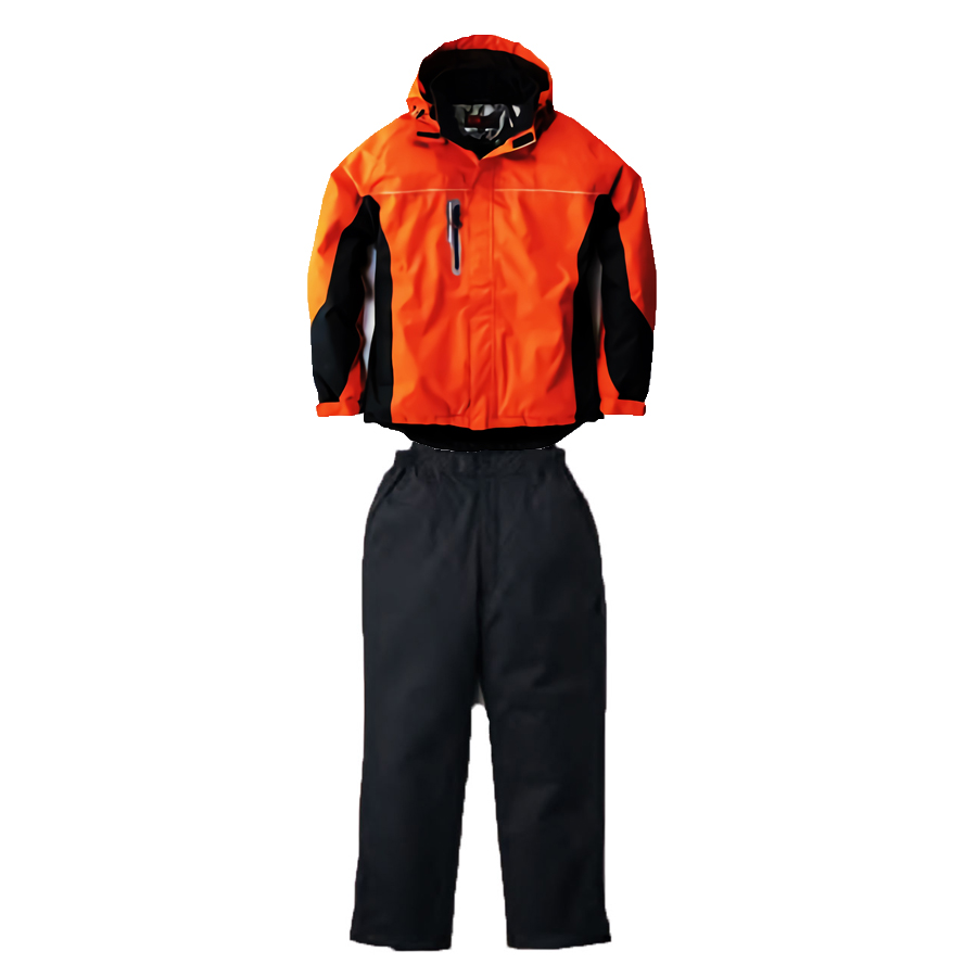 上オレンジ+下チャコールグレー