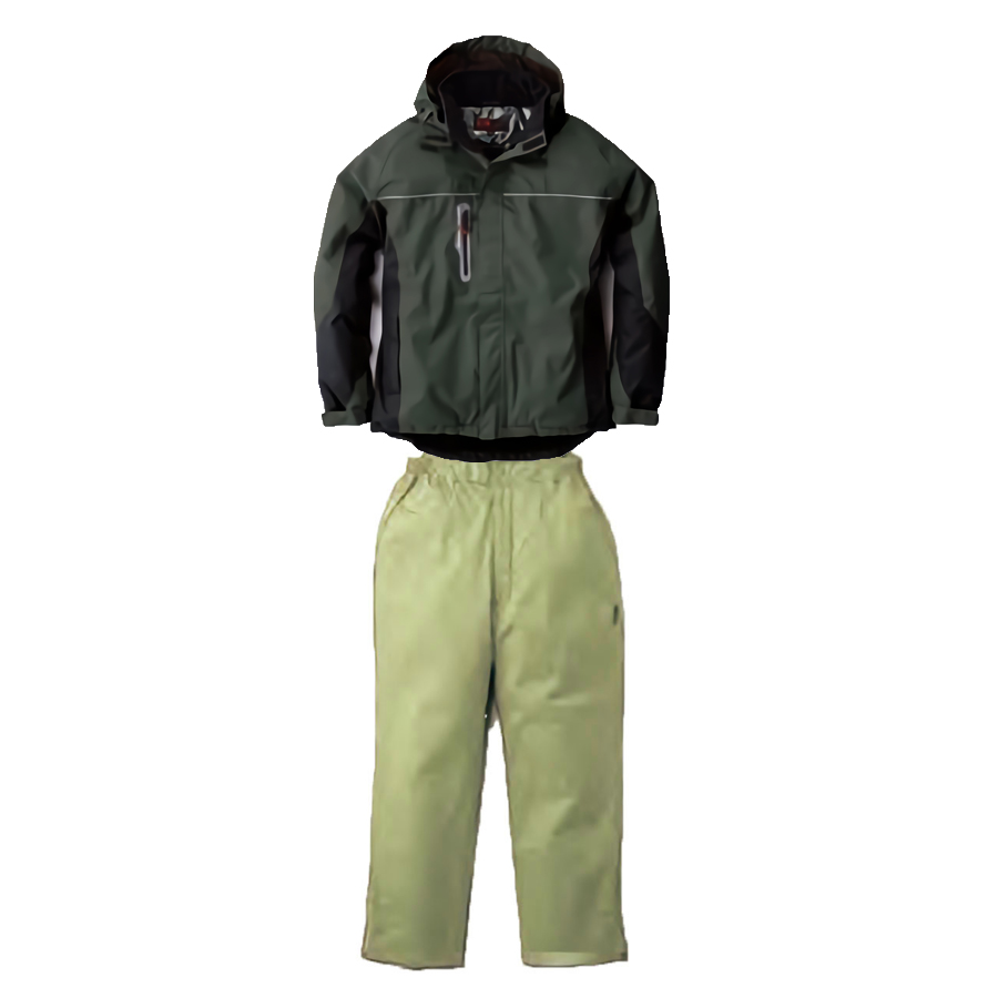 上アーミー+下ベージュ