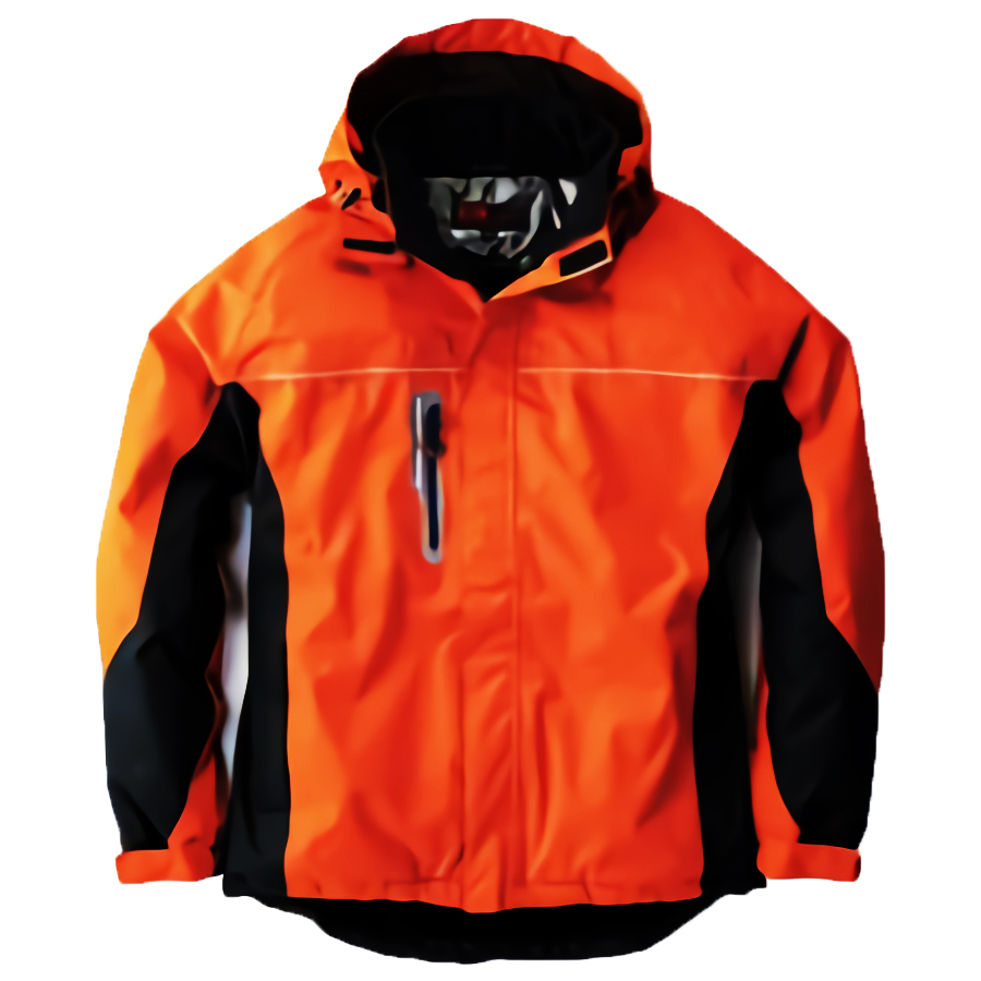PROTECT WINTER 耐水圧7000mm 防水防寒フード付きブルゾン S～LLサイズ (オレンジ)