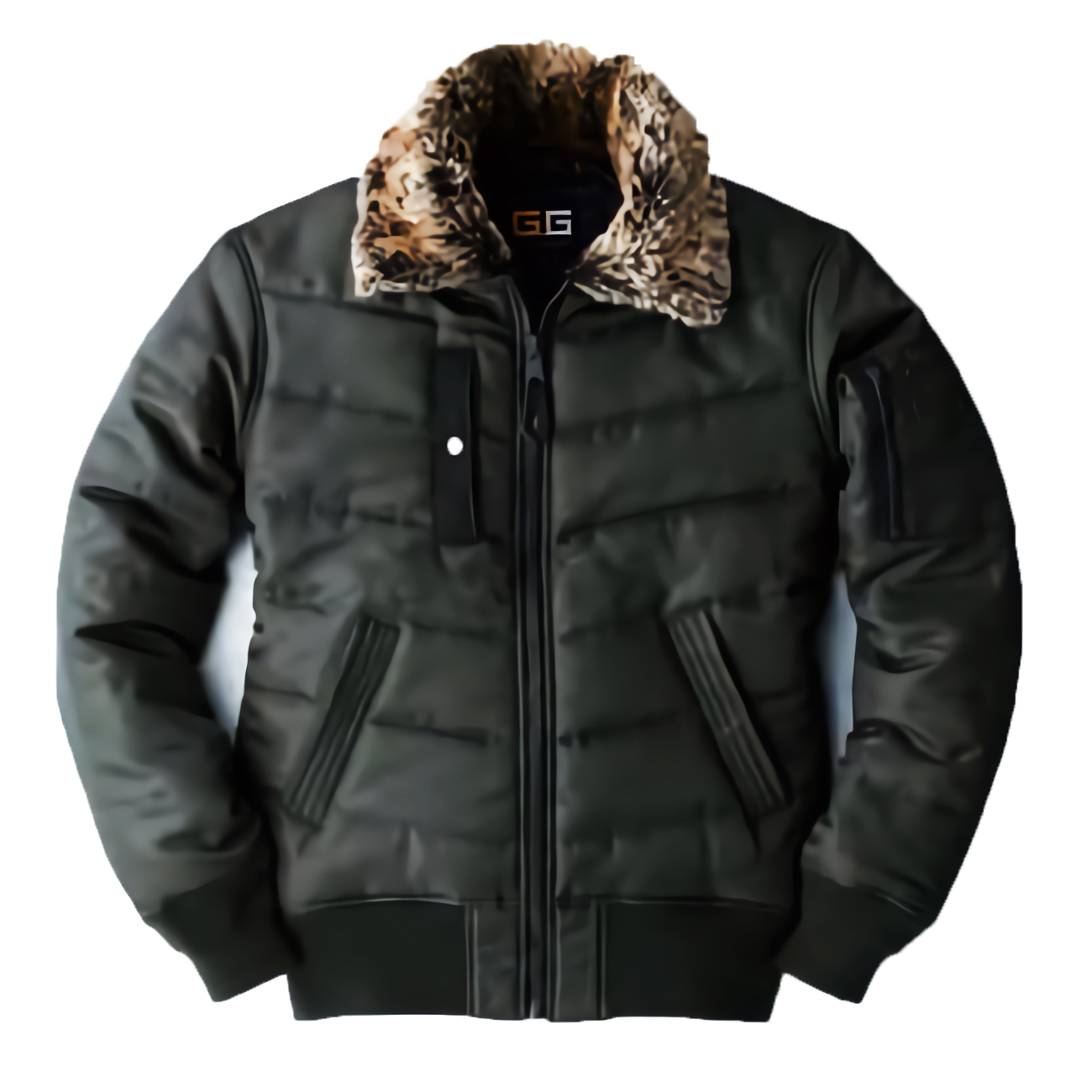 G.GROUND 次世代フライトジャケット(ポリエステル100%) 3Lサイズ (アーミー)