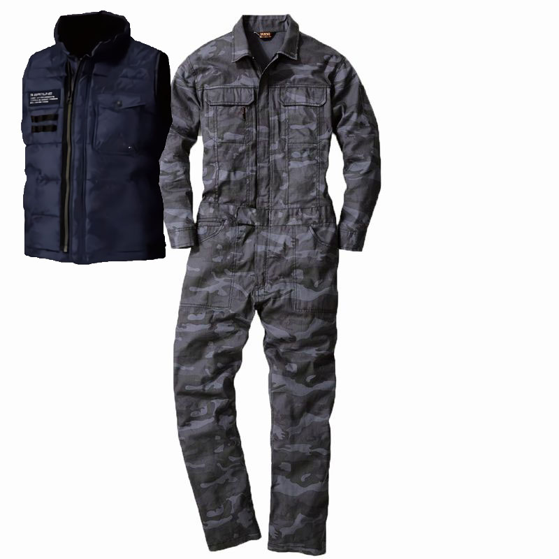 カモフラグレー+ネイビー(ベスト)