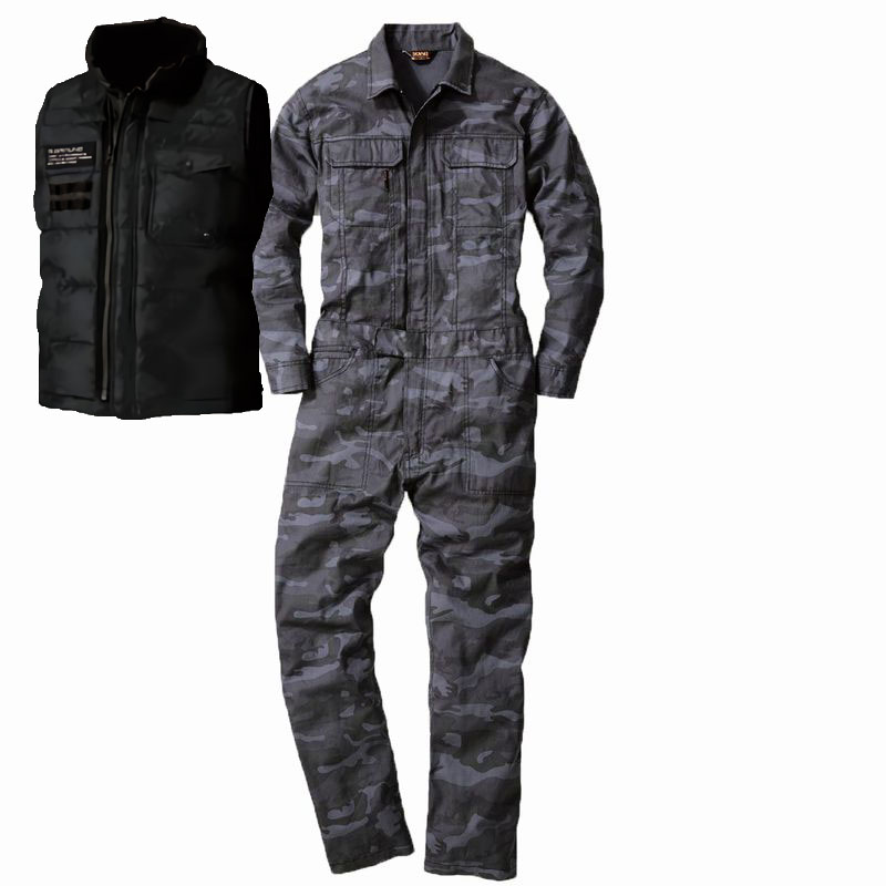 カモフラグレー+ブラック(ベスト)