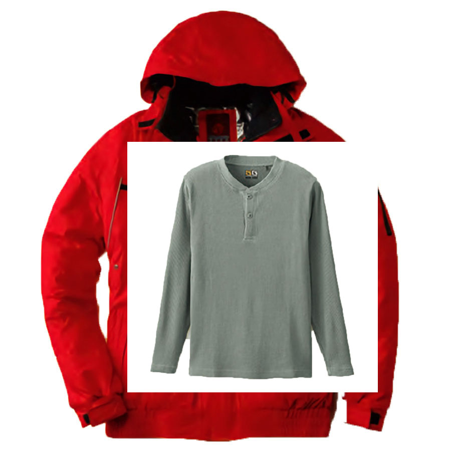 レッド(Outer)+ヘザーグレー(Inner)