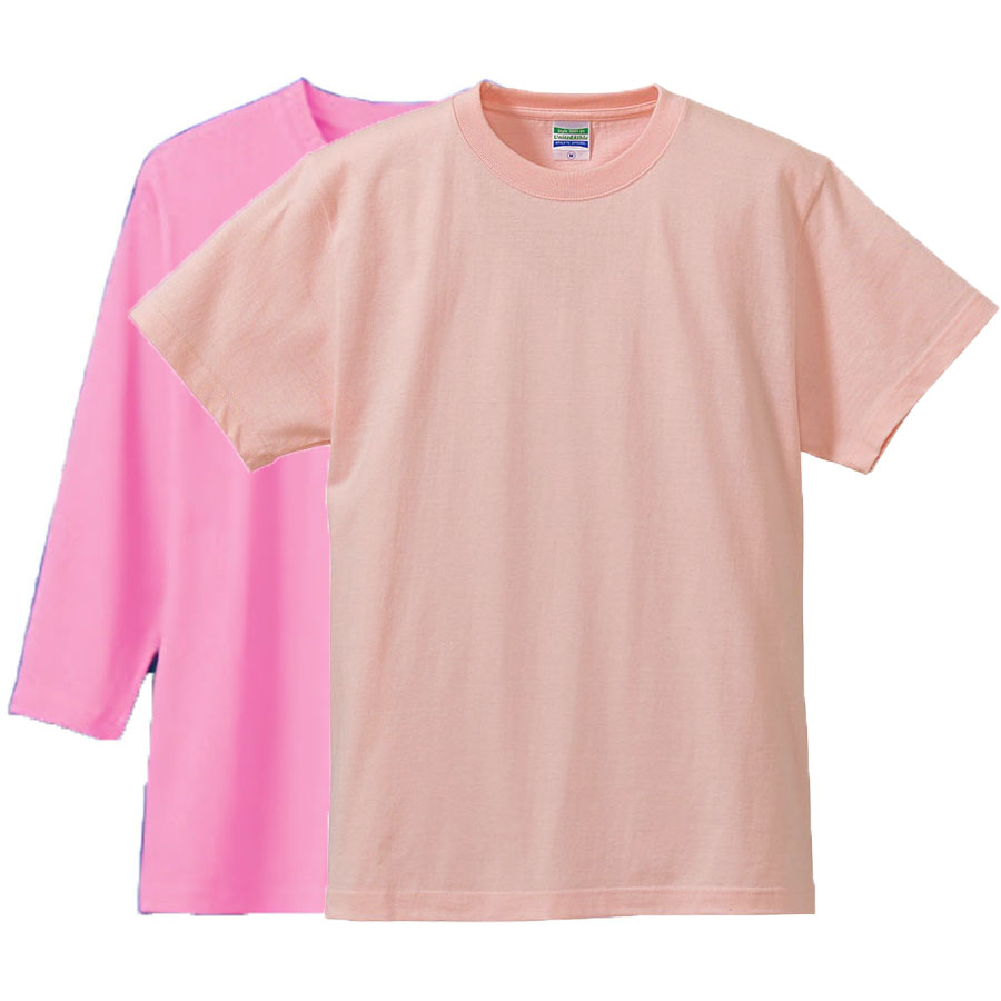 半袖ベビーピンク+七分袖ピンク