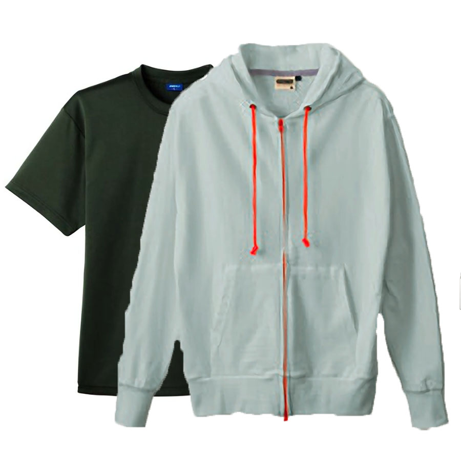 杢グレー(Outer)+アーミー(Inner)