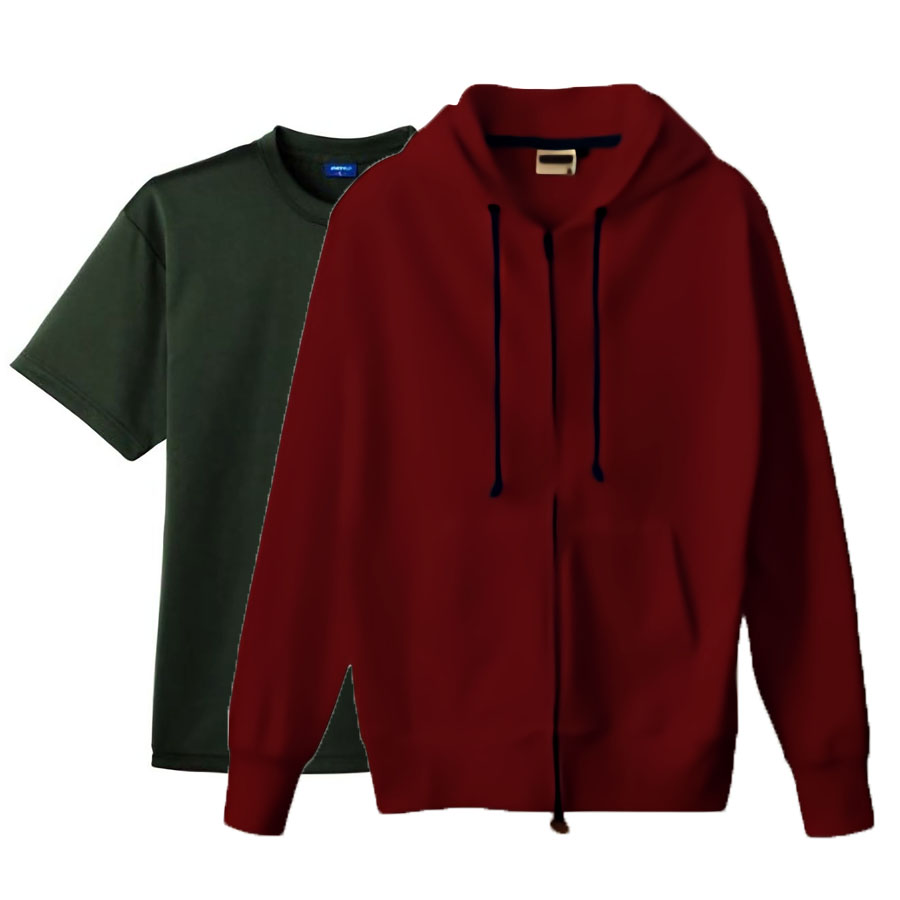 バーガンディ(Outer)+アーミー(Inner)