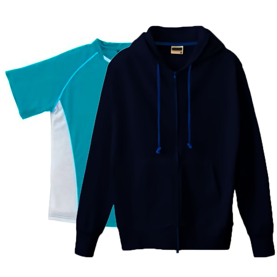 ネイビー(Outer)+ターコイズ(Inner)