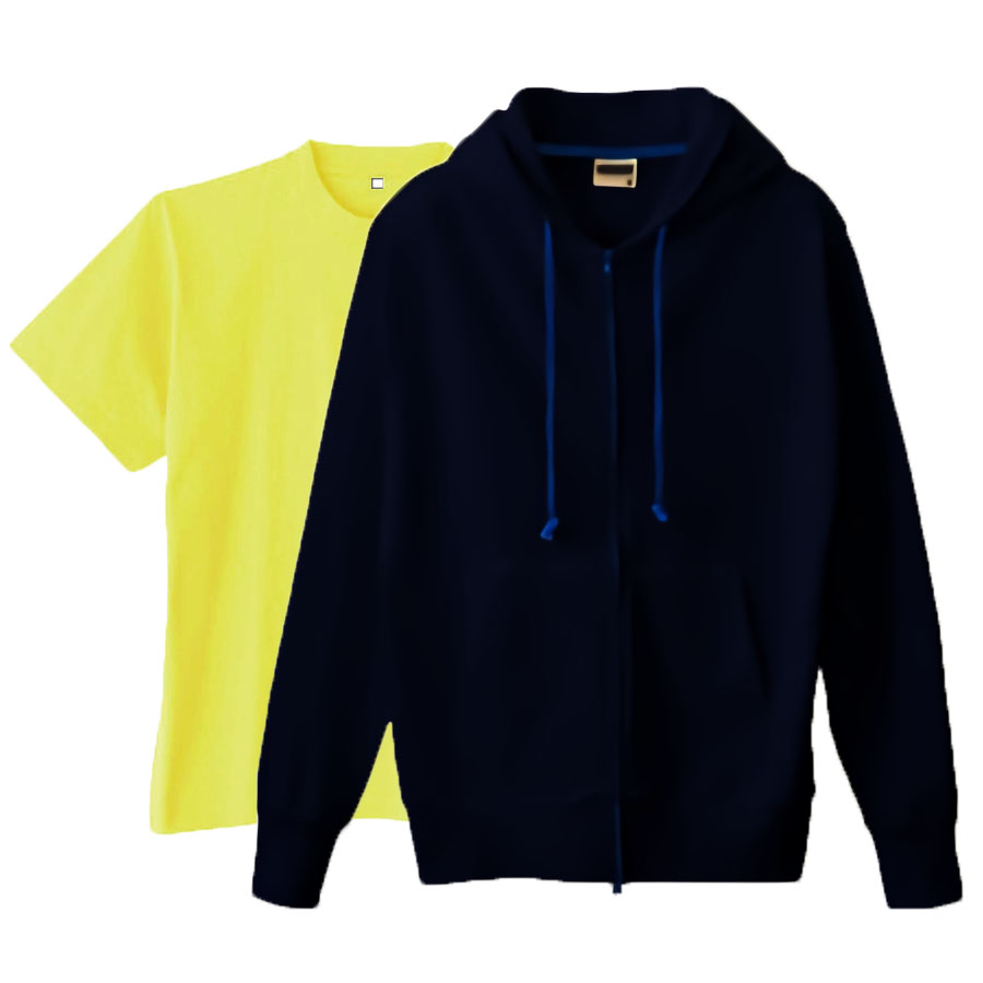 ネイビー(Outer)+ライトイエロー(Inner)