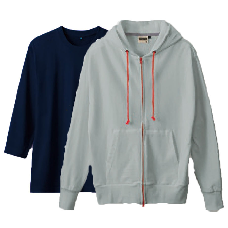 杢グレー(Outer)+ネイビー(Inner)