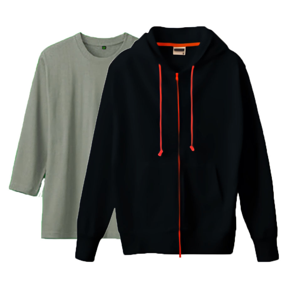 ブラック(Outer)+杢グレー(Inner)