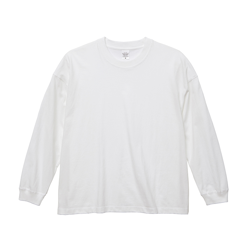 ユナイテッドアスレ 5.6oz ビッグシルエット ロングスリーブ Tシャツ (ホワイト(白))