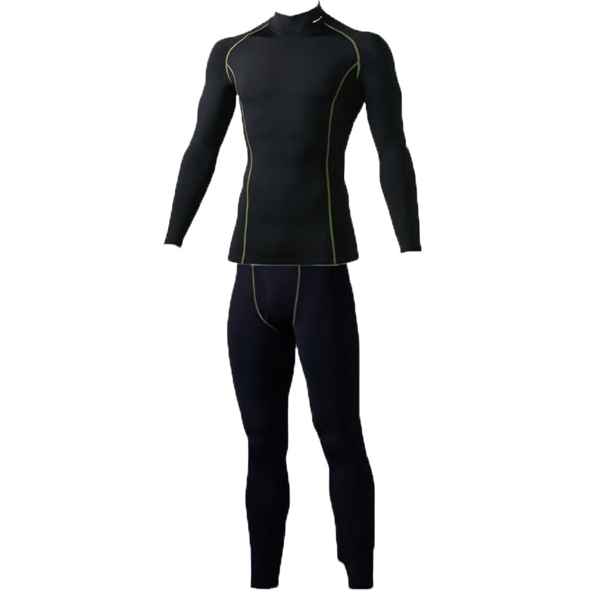 上下ブラックxゴールドライン