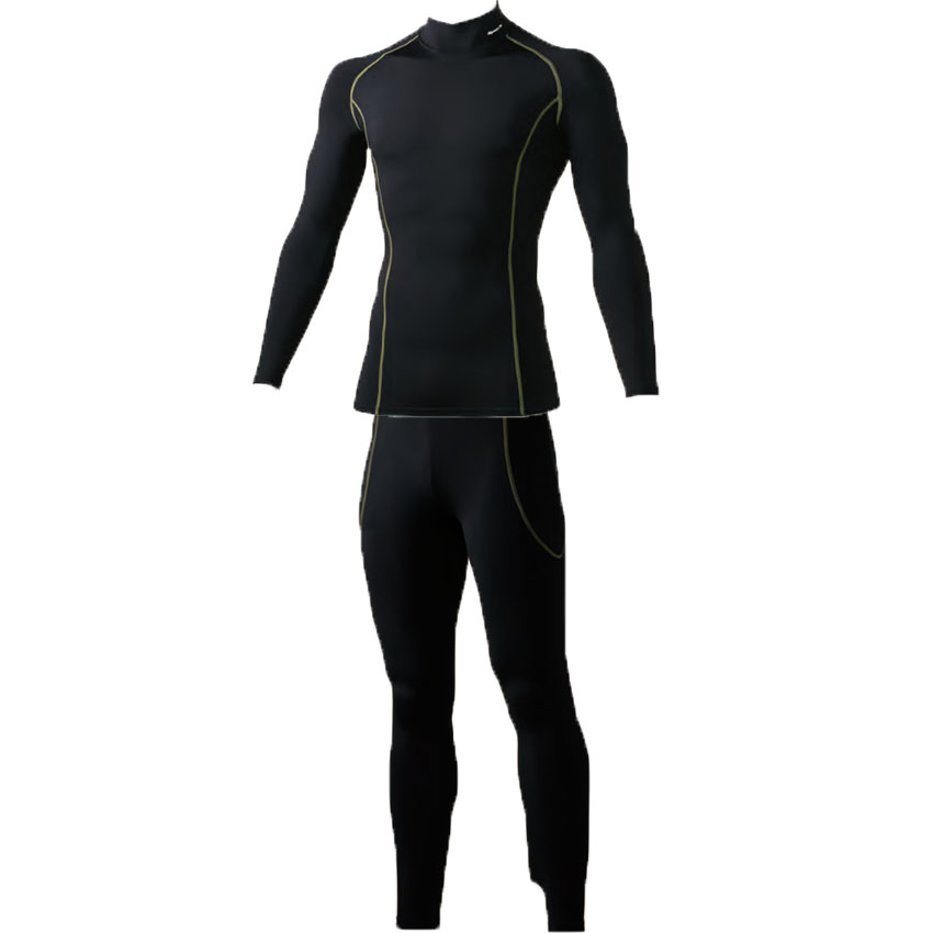 上下ブラックxゴールドライン