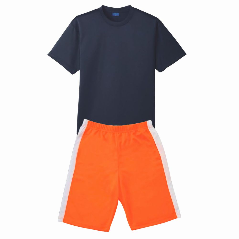 上ネイビー+下オレンジ