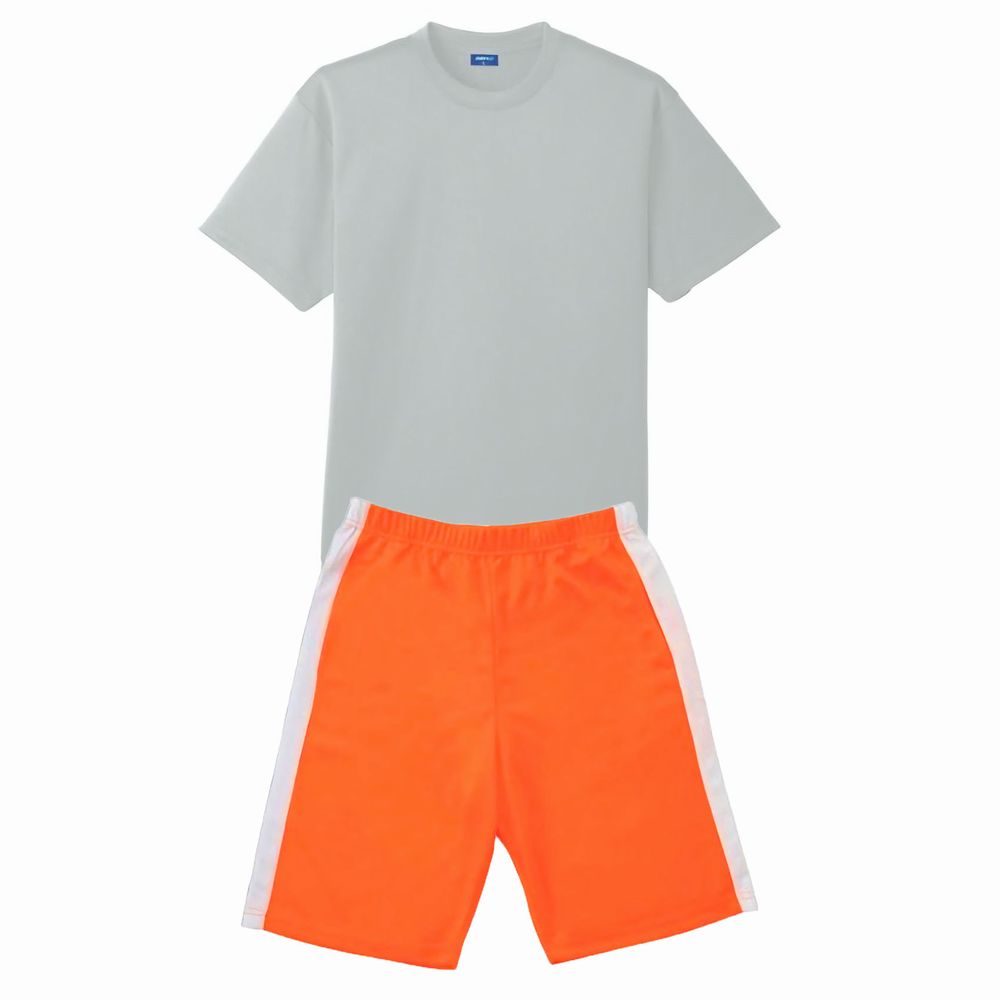 上シルバーグレー+下オレンジ