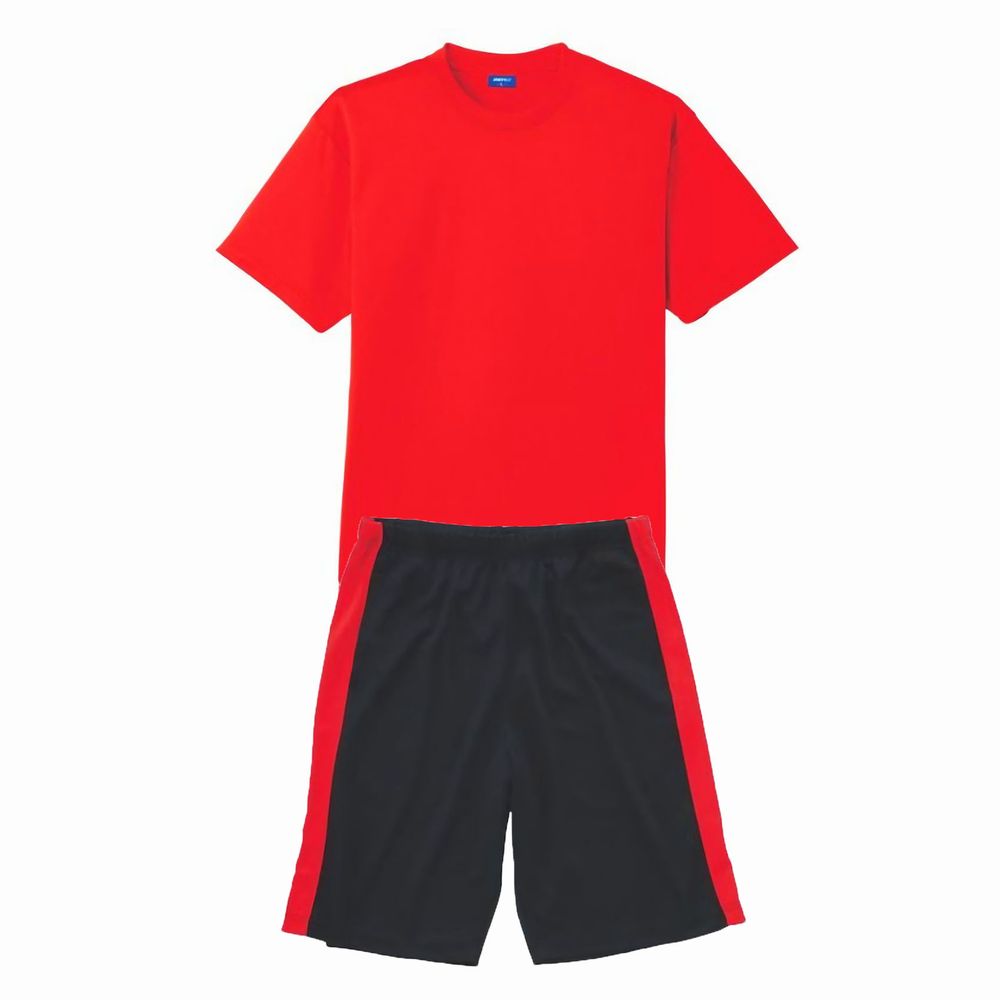 上レッド+下ブラック